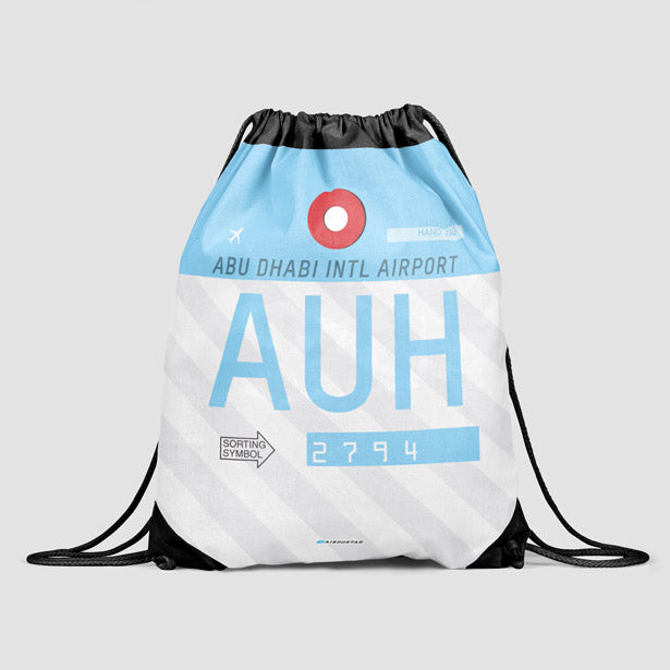 AUH - Drawstring Bag - Airportag