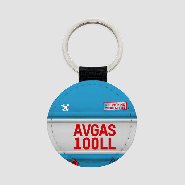 AVGAS 100LL - Round Keychain