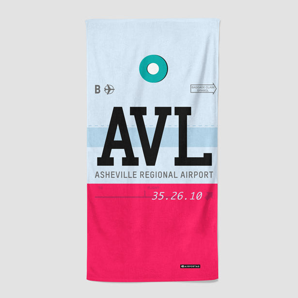 AVL - Beach Towel - Airportag
