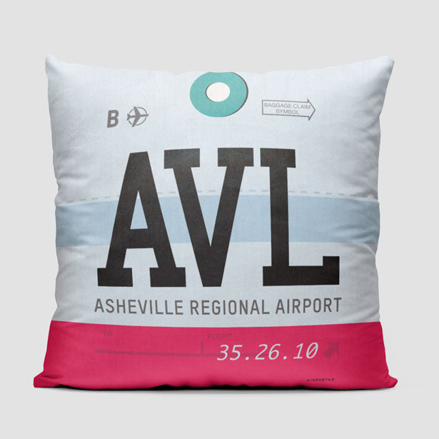 AVL - Throw Pillow - Airportag