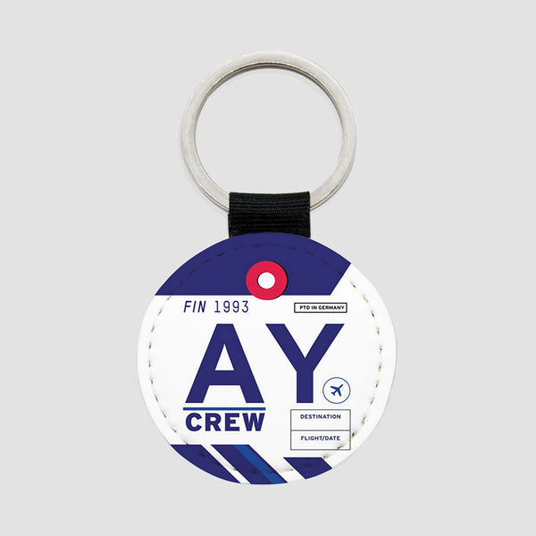 AY - Round Keychain