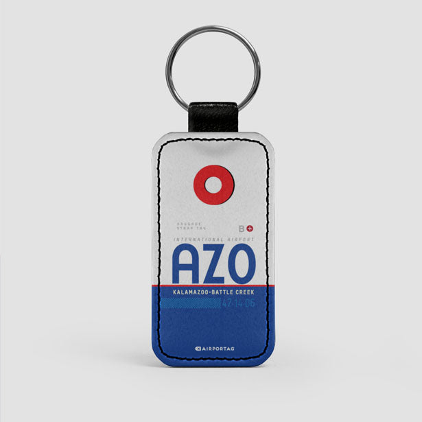 AZO - Leather Keychain - Airportag