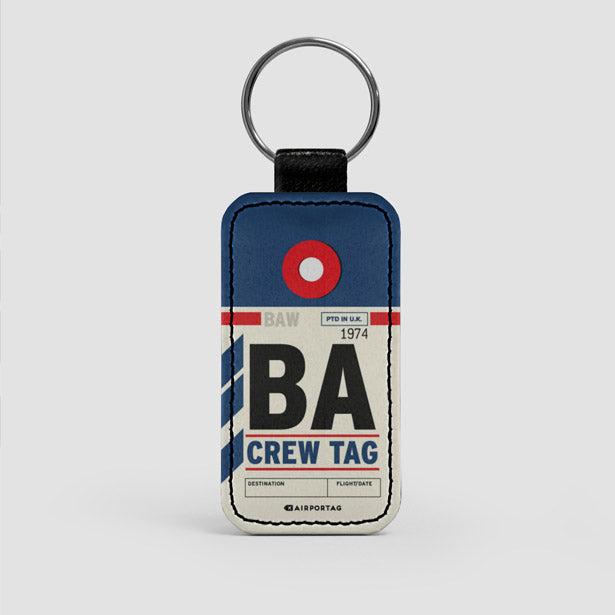 BA - Leather Keychain - Airportag
