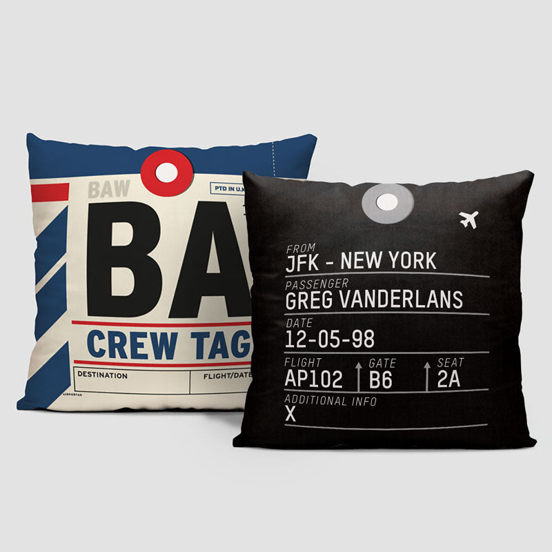 BA - Throw Pillow