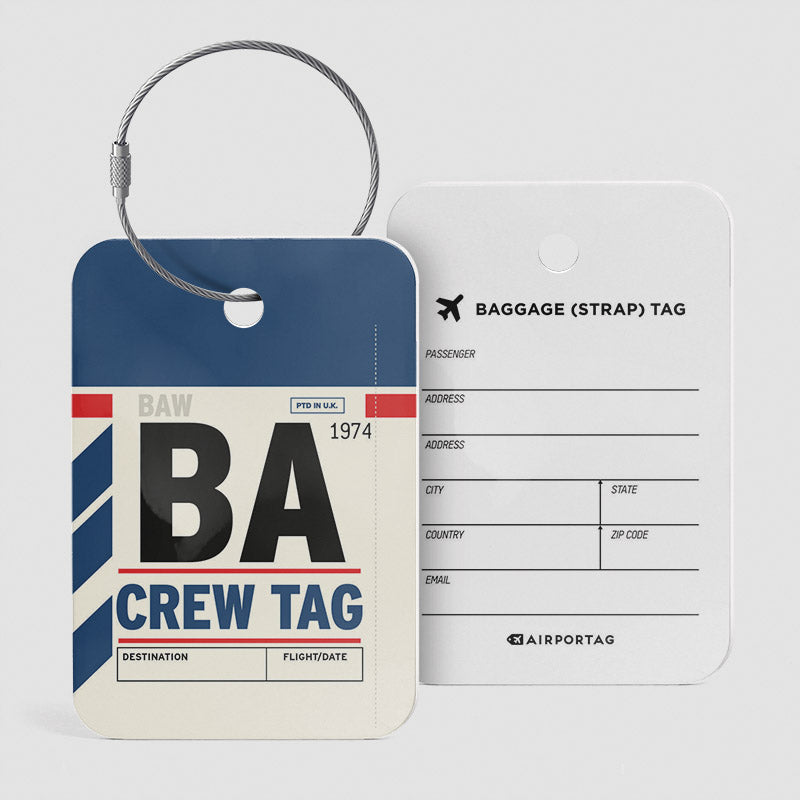 BA - Étiquette de bagage