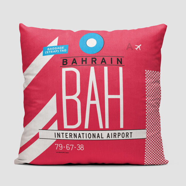 BAH - Throw Pillow - Airportag