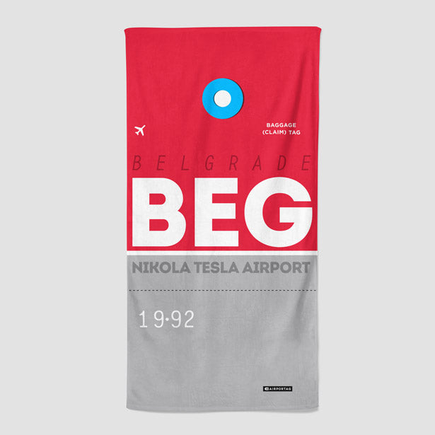 BEG - Beach Towel - Airportag