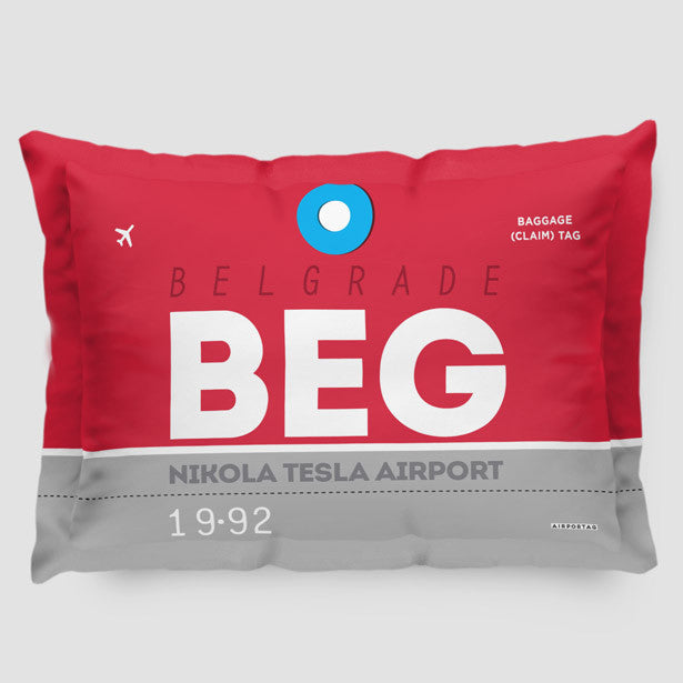 BEG - Pillow Sham - Airportag