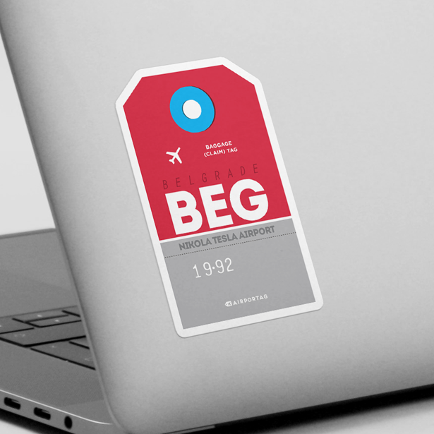 BEG - Sticker - Airportag