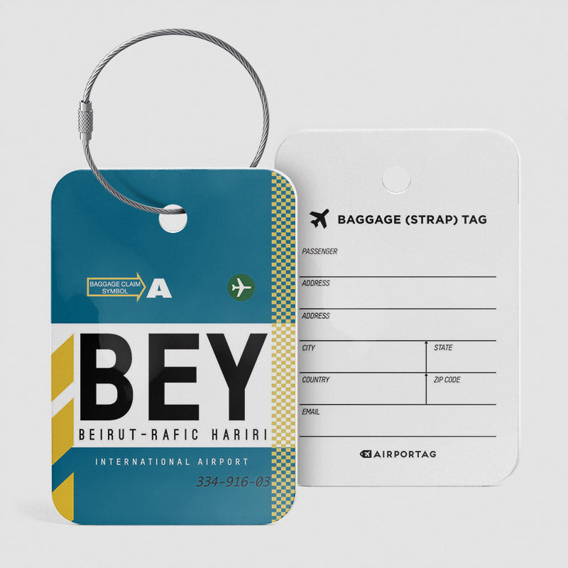 BEY - Étiquette de bagage