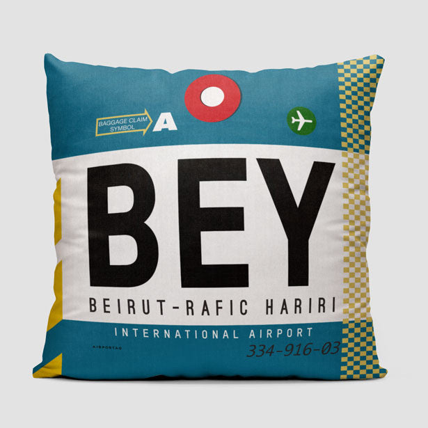 BEY - Throw Pillow - Airportag