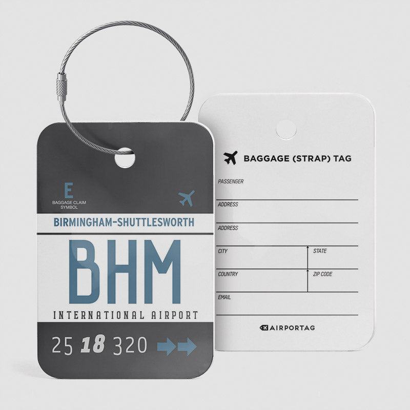 BHM - Étiquette de bagage