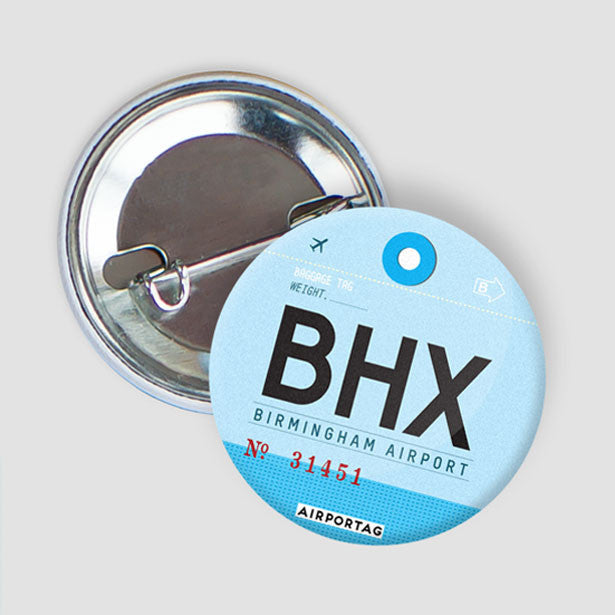 BHX - Button - Airportag