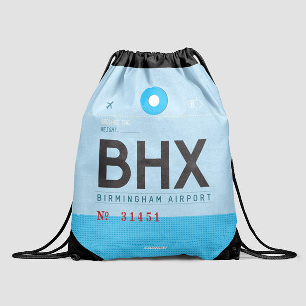 BHX - Drawstring Bag - Airportag