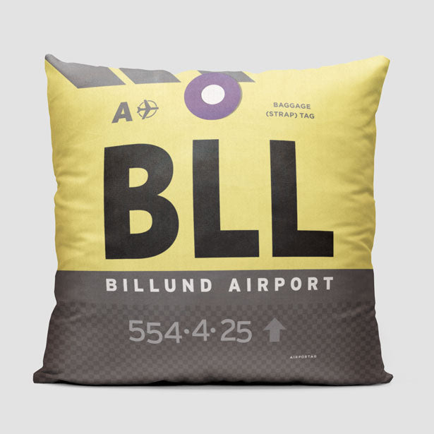 BLL - Throw Pillow - Airportag