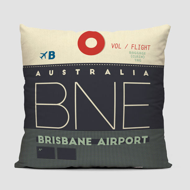 BNE - Throw Pillow - Airportag