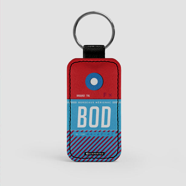 BOD - Leather Keychain - Airportag