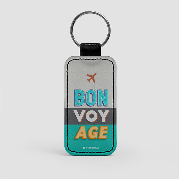 BON VOY AGE - Leather Keychain - Airportag
