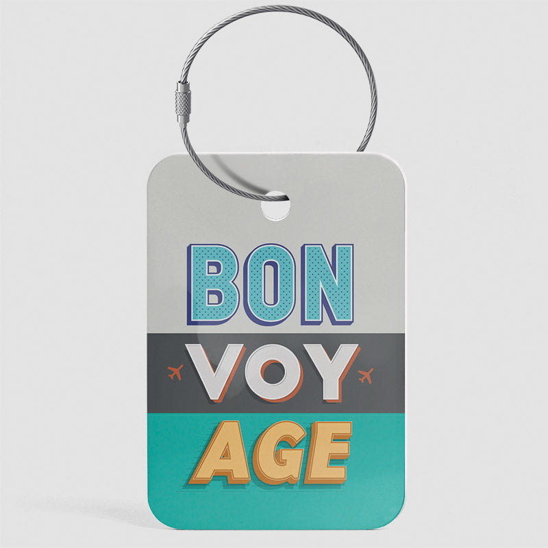 BON VOY AGE - Étiquette de bagage