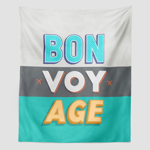 BON VOY AGE - Wall Tapestry - Airportag
