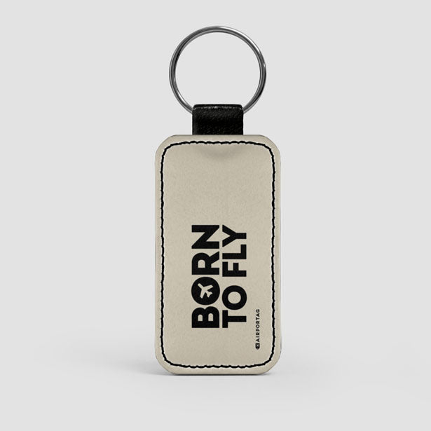 Born To Fly - Leather Keychain - Airportag