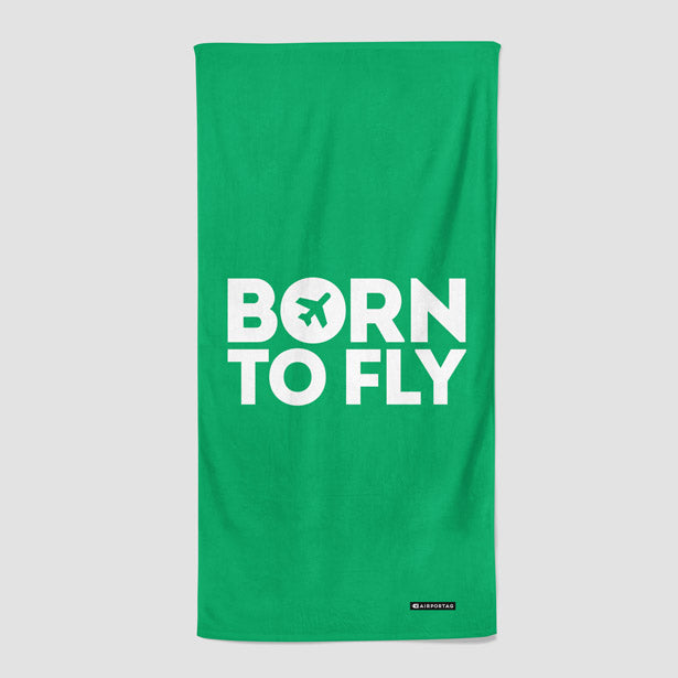 Born To Fly - Beach Towel - Airportag