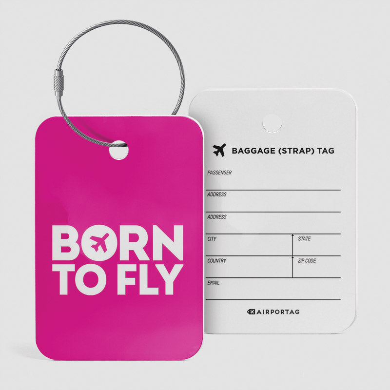 Born To Fly - Luggage Tag
