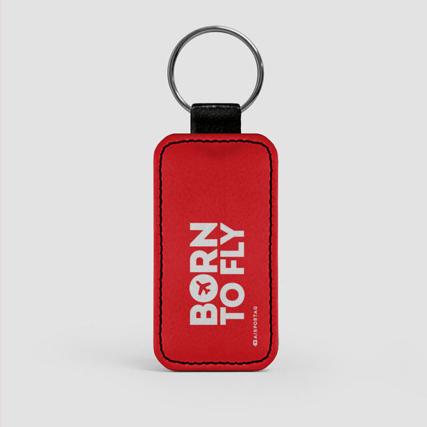 Born To Fly - Leather Keychain - Airportag