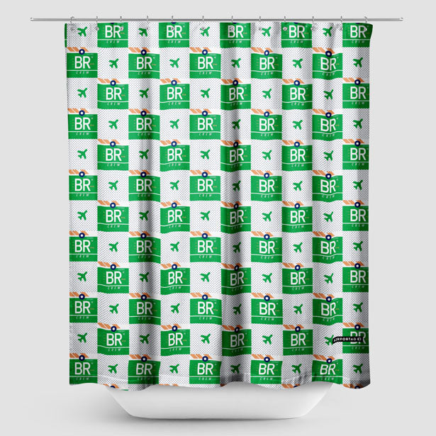 BR - Shower Curtain - Airportag
