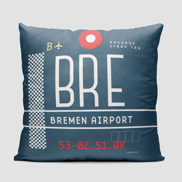 BRE - Throw Pillow - Airportag