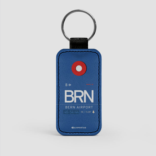 BRN - Leather Keychain - Airportag