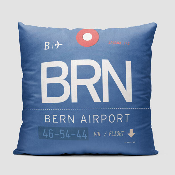 BRN - Throw Pillow - Airportag