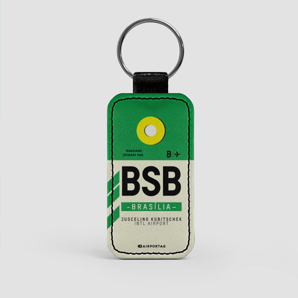 BSB - Leather Keychain - Airportag