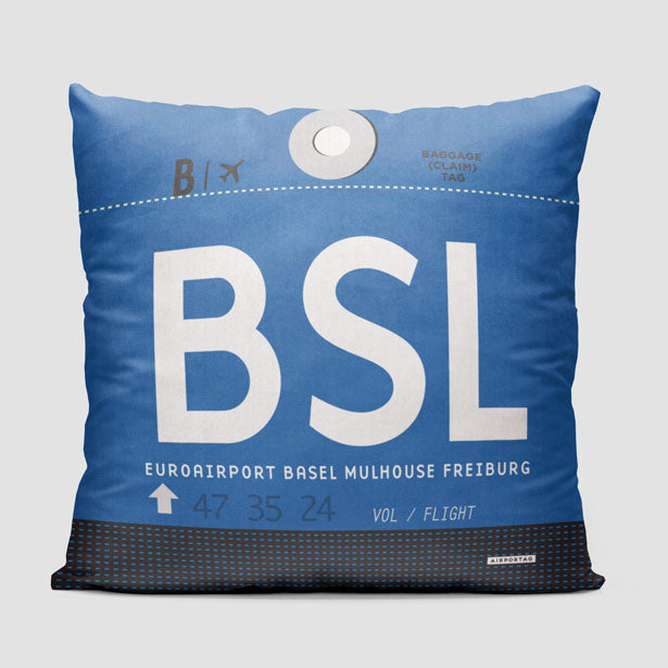 BSL - Throw Pillow - Airportag