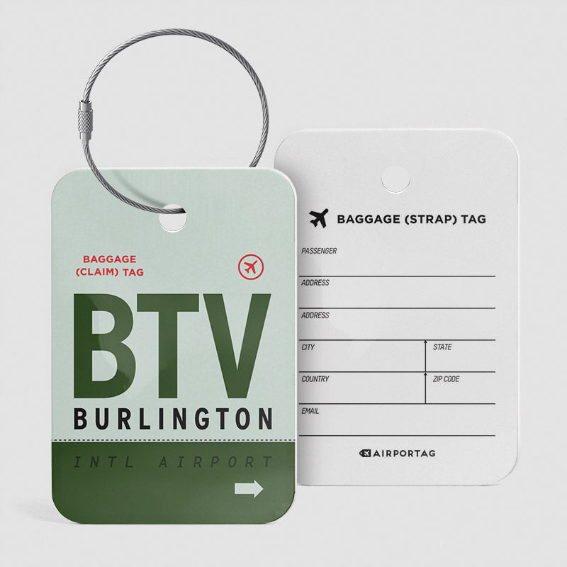 BTV - Étiquette de bagage