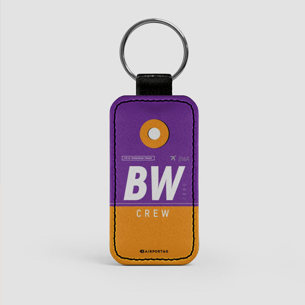 BW - Leather Keychain - Airportag