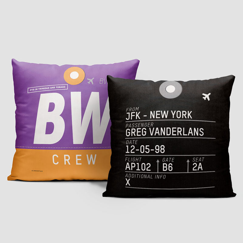 BW - Throw Pillow