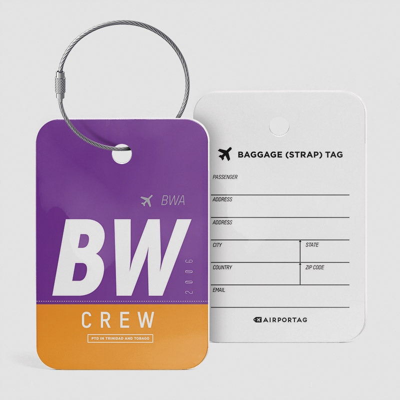 BW - Étiquette de bagage