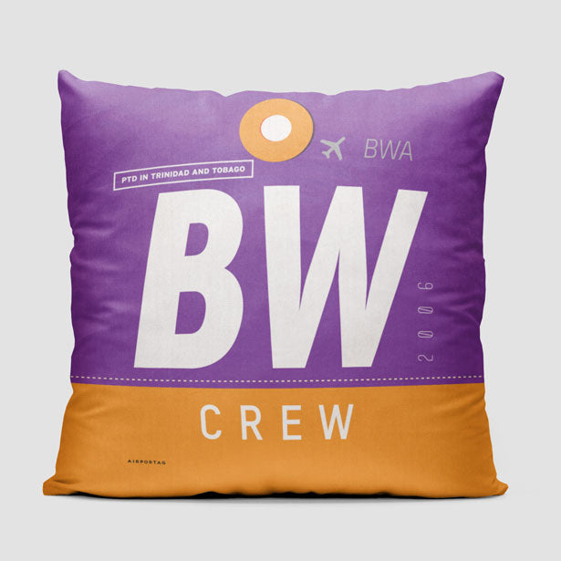 BW - Throw Pillow - Airportag