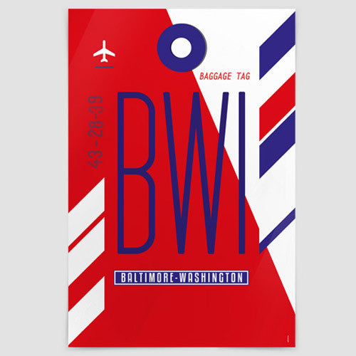 Poster Wall Art Print BWI Baltimore Washington Intl Airport poster-wall-art-print-bwi-baltimore-washington-intl-airport