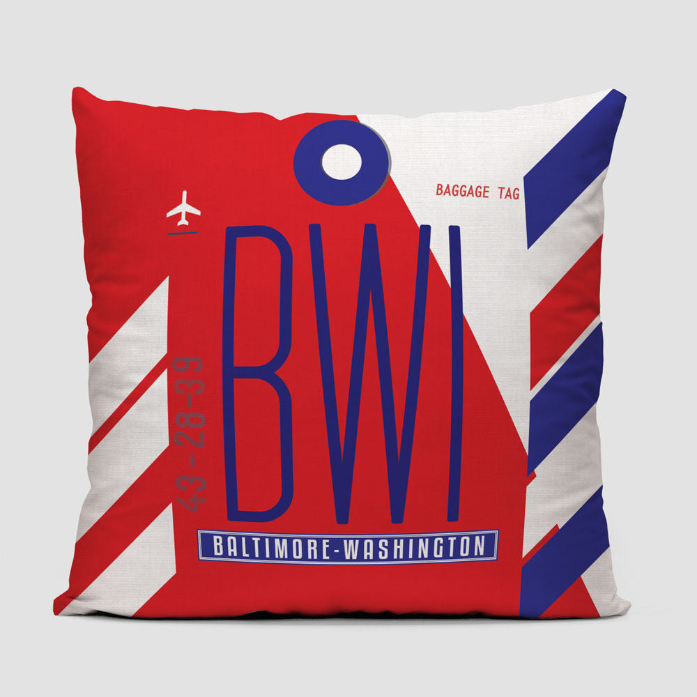 BWI - Throw Pillow - Airportag
