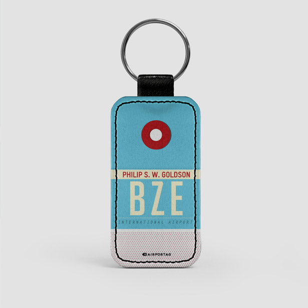 BZE - Leather Keychain - Airportag