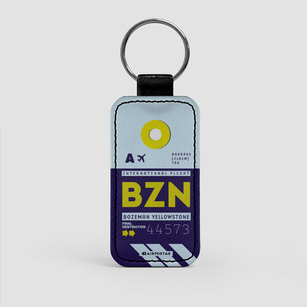 BZN - Leather Keychain - Airportag
