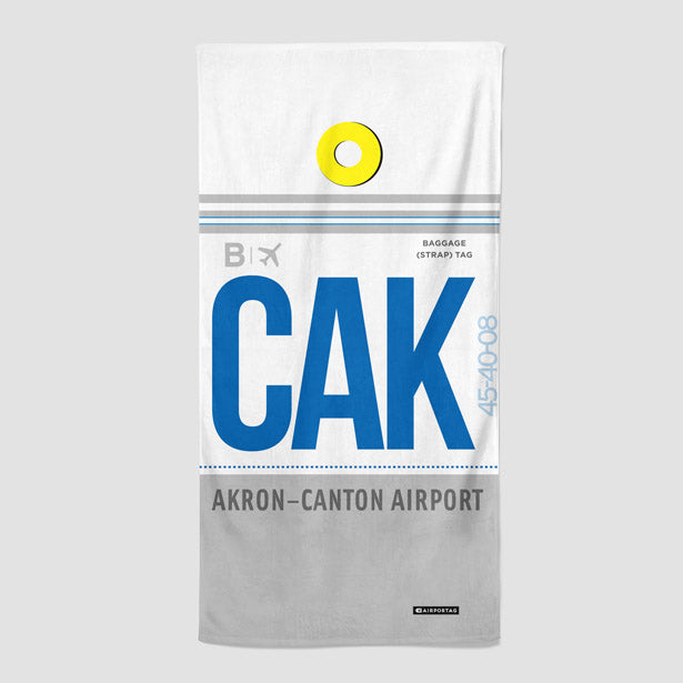 CAK - Beach Towel - Airportag