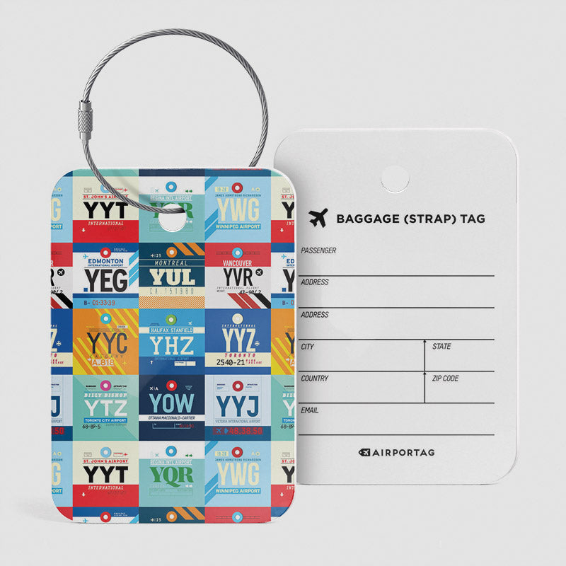 Canadian Airports Luggage Tag
