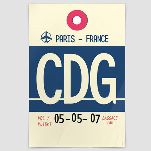 CDG - Poster - Airportag