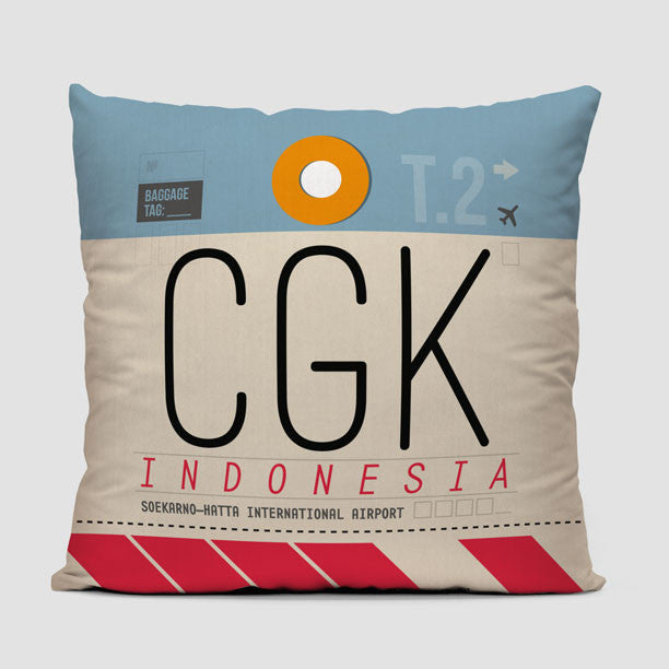 CGK - Throw Pillow - Airportag