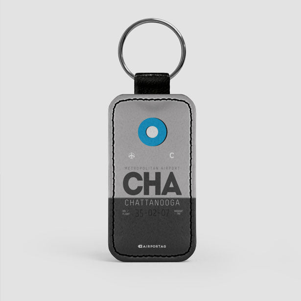 CHA - Leather Keychain - Airportag