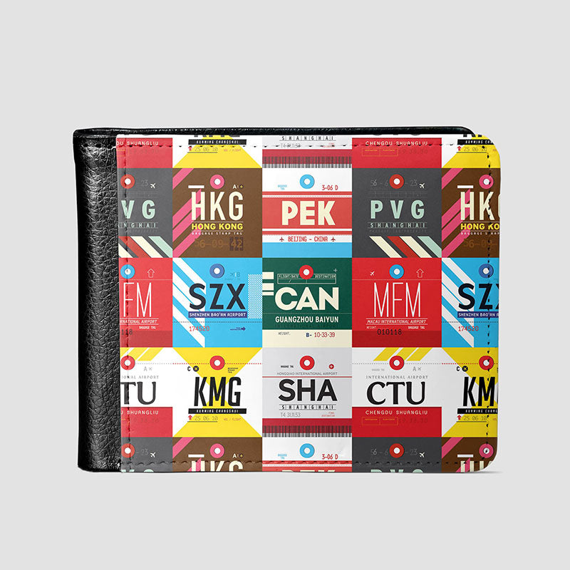 Chinese Airports - Men's Wallet