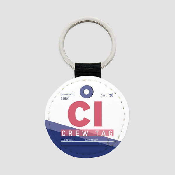 CI - Round Keychain